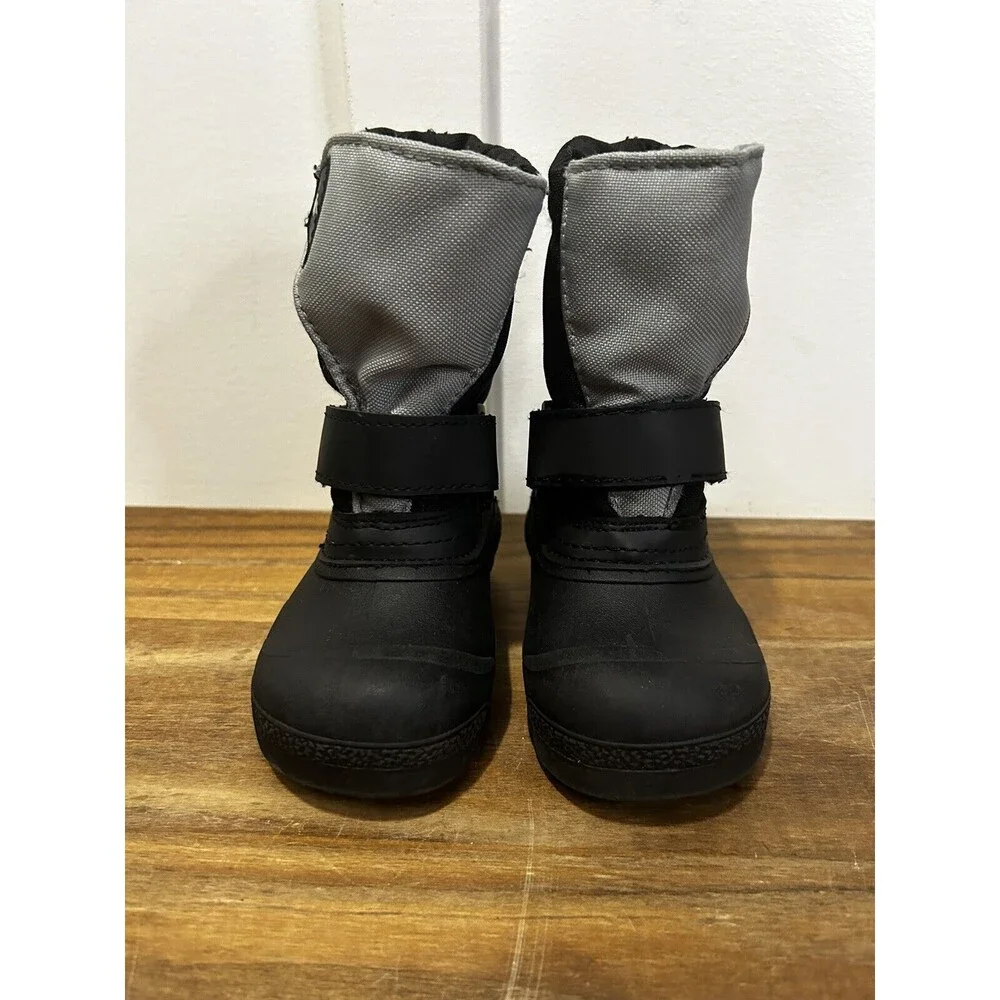 Tundra Quebec Toddler Snow Boots Black And Grey Size 5
